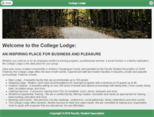 Tablet Screenshot of collegelodge.com